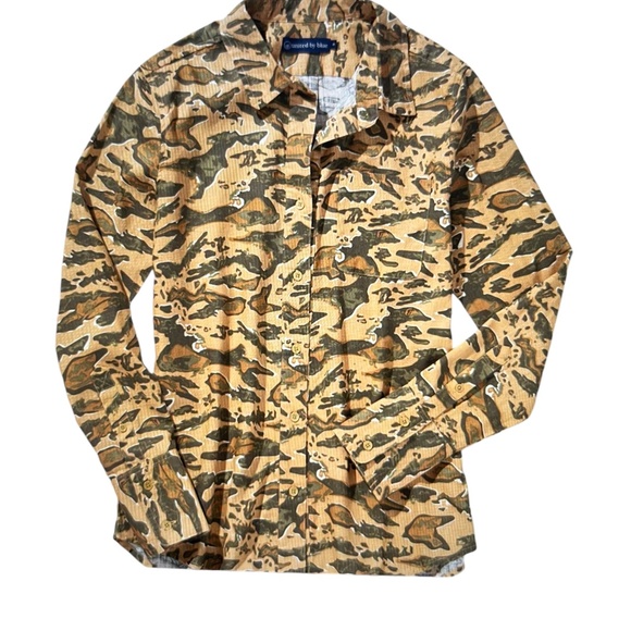 United by Blue Women's Camo Button Down Shirt Hemp & Organic Cotton Size: Medium - Picture 2 of 6